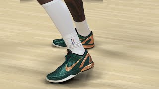 NBA 2K24 Next Gen Shoe Creator  Nike Kobe VI quotEmerald Greenquot [upl. by Mount]