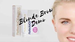 Refectocil Blonde Brow Demo [upl. by Ajad]