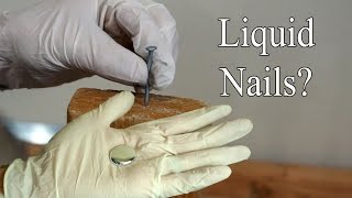 Liquid Metal Nails  Making A Gallium Nail [upl. by Eatnhoj]