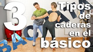 15 Movimientos de CADERA en el BÁSICO de la BACHATA  Cómo bailar bachata  Alfonso y Mónica [upl. by Eiddet]