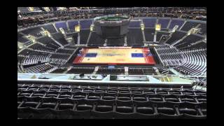 Staples Center Floor Change Kings to Lakers to Clippers [upl. by Nibbs822]