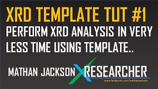 ORIGINTEMPLATE  XRD Analysis using template TUTORIAL100 WORKING [upl. by Ahsiram]