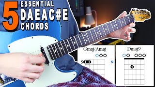 5 Essential DAEACE Guitar Chords For Midwest Emo amp Math Rock [upl. by Philippe]