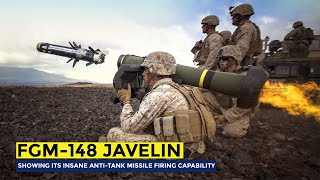 US FGM148 Javelin Showing its Insane AntiTank Missile Firing Capability Over Shoulder [upl. by Nynnahs]