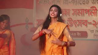 Dhim Tana Cover Dance  Mone Rong Legeche Basanta Eseche Dance Performance [upl. by Sukcirdor]