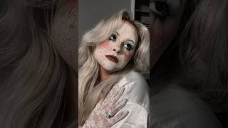 Cracked porcelain doll 🤍🕊️ halloween halloweenmakeuplook makeup makeupartist viral trend [upl. by Tod]