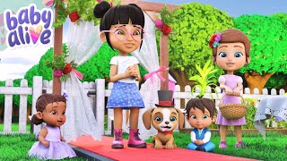 The Babies Have A Wedding 👰‍♀️ Baby Alive Official 🍼 Family Kids Cartoons [upl. by Slrahc]