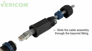 How To Assemble A CAT6 Shielded Waterproof Coupler Long Option [upl. by Elana]