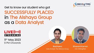 Interview with Rachana  Placed at Alshaya Group  Data Analyst  360DigiTMG [upl. by Yemac]