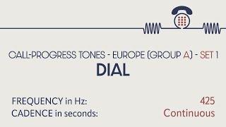 Dial tone France Germany Netherlands and more Phone sounds Sound effects SFX [upl. by Sicular]