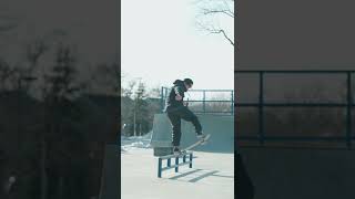 Frontside Bluntslide Bigspin out  Sony A1 4K 120fps Skateboarding [upl. by Hilda]