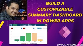 Build a customizable Summary Dashboard in Power Apps  Chart Control [upl. by Gilson]