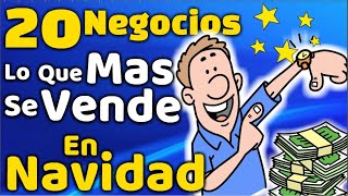 20 Negocios Productos Rentables para Vender en Navidad [upl. by Yonatan64]