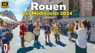 🇫🇷 Rouen Normandy France  Fabulous Medieval City Walking Tour  4K60fps [upl. by Candide]