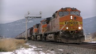 MRLBNSF Western Montana Part 2 Clark Fork River shots Tunnel and More [upl. by Siri]