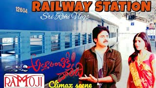 Fake Railway station Ramoji film city  Movie shoot Railway station Hyderabad sri Rohi Vlogs [upl. by Ahsienod]