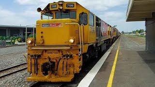 DFB 7199 amp DFB 7173 on Train 925 at Rolleston Railway Station Rolleston [upl. by Herbst]