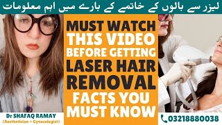 Laser Hair Removal in Pakistan  Full Body Under Arms Private Parts  Islamabad Lahore Karachi [upl. by Annhej796]