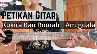 PETIKAN GAMPANG Ku Kira Kau Rumah  Amigdala Tutorial Gitar [upl. by Hilde31]