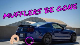 2014 Mustang GT Muffler Delete w Flyby [upl. by Angadresma]