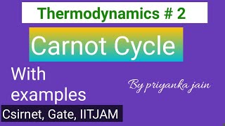 Carnot Cycle  Efficiency of heat engine amp related problems [upl. by Lukasz]