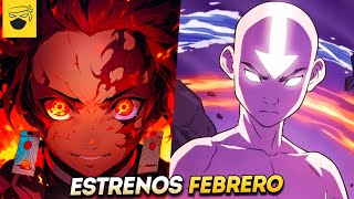 🔥ESTRENOS ANIME IMPERDIBLES FEBRERO 2024 NETFLIX Crunchyroll Disney Animeflv xd y más [upl. by Eibrad447]