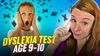 Dyslexia Test for 9 or 10 Year Old Child [upl. by Britton63]