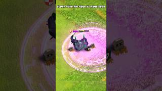 Super Valkyrie rage Vs Rage spell  Clash of clans  shorts clashofclans coc [upl. by Cerf]