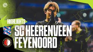 WHAT A COMEBACK  Highlights sc Heerenveen – Feyenoord  Eredivisie 20232024 [upl. by Rainger]