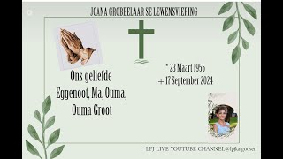 JOANA GROBBELAAR SE LEWENSVIERING [upl. by Adaline874]