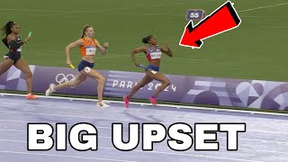 Must Watch Netherlands Upsets Usa in Mixed 4x400m Relay at Paris olympic 2024 Race Analysis [upl. by Nwhas]