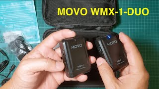 MOVO WMX 1 DUO DUAL WIRELESS MICROPHONE [upl. by Angeli170]