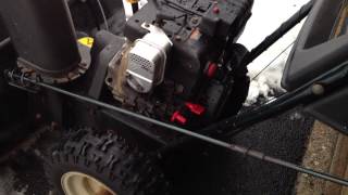 Tecumseh 105HP SnowKingYardWorks Snowblower  Start [upl. by Lyrrehs]