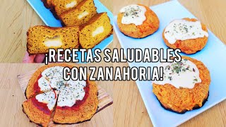 3 Recetas Faciles con ZANAHORIA 🥕 RECETAS SALUDABLES [upl. by Mccutcheon]