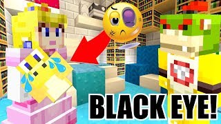 ACCIDENT BOWSER JR PUNCHES HIS BABY BROTHER BLACK EYE  Super Mario Series  Minecraft 288 [upl. by Nallid]