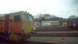 colas rail tamper arrives at exeter tmd [upl. by Naerad]