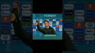 Ai is dangerous💀 ronaldo goat ai funny funnyshorts memes cr7 [upl. by Tildy]