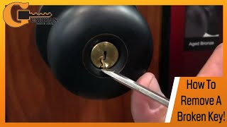 Snapped Off Your Key How To Remove A Key Broken Off In A Door Lock [upl. by Rogozen]