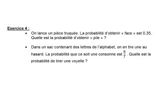 probabilités 4 3ème [upl. by Heinrich]