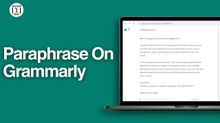 How To Paraphrase On Grammarly [upl. by Valli]