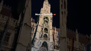 MarienPlatz Munich Germany 🇩🇪 Munich night life city square travel europe ytshorts [upl. by Trebbor]