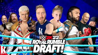 LEGENDARY Royal Rumble DRAFT 22 WWE 2k22 KCITY [upl. by Cho509]