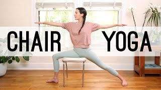 Chair Yoga  Yoga With Adriene [upl. by Lehcyar45]