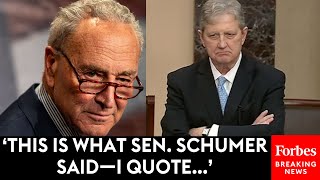 John Kennedy Quotes Schumers Own Words To Rebut Democrats Calls For Supreme Court Ethics Bill [upl. by Owens]