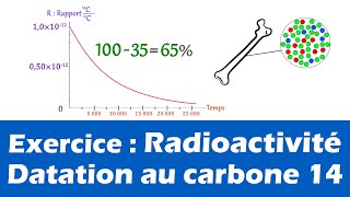 Exercice  Datation au carbone 14 Lycée 1ère Enseignement Scientifique [upl. by Ambert]