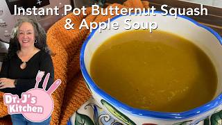 Instant Pot or Stovetop Butternut Squash Soup  Perfect Vegetarian Fall Comfort Food [upl. by Niloc]