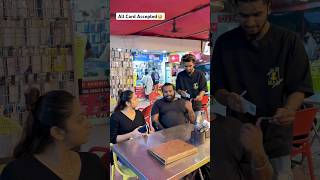 All Card Accepted🤣 shorts allcard funny restaurant couplegoals irfi yt [upl. by Thenna]