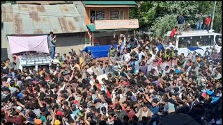 Engineer Rashid Kashmiri song Rally  AIP Abrar Rashid public Convince [upl. by Eisle153]