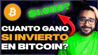 Cómo Invertir en Bitcoin Para Principiantes Y Cuanto Puedes Ganar Aquí Te Lo Explico [upl. by Arley789]