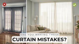 5 Rules For Hanging Curtains amp Common Mistakes to Avoid [upl. by Gavin]